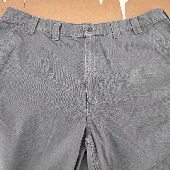 Carhartt Original Dungaree Fit B151 FAT Men's Work Pants Gray 44x30 - Picture 4 of 11